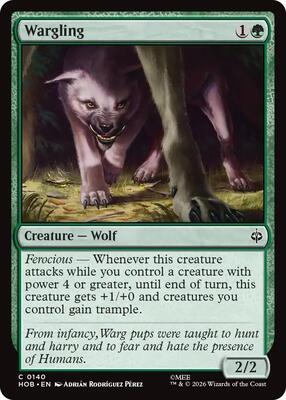 Wargling card from The Hobbit