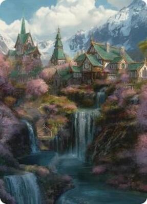 Rivendell Art Card card from Art Series: The Hobbit