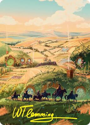 Plains Art Card (Gold-Stamped Signature) card from Art Series: The Hobbit