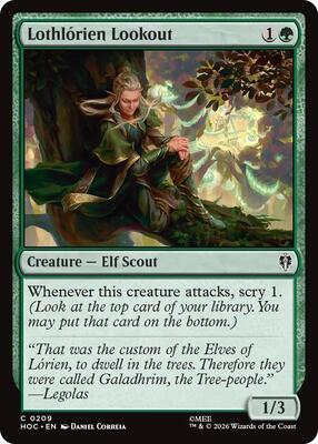 Lothlorien Lookout card from The Hobbit: Eternal-Legal