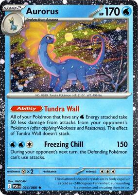 Aurorus - 024/088 (Cosmos Holo) card from Blister Exclusives