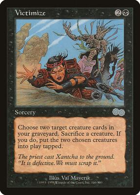 Victimize card from Urza's Saga