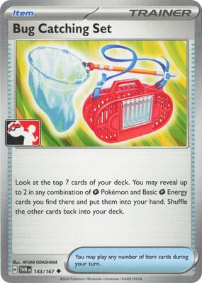 Bug Catching Set - 143/167 (Left Stamp) card from Prize Pack Series Cards