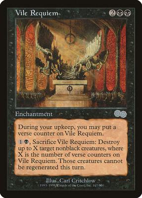 Vile Requiem card from Urza's Saga