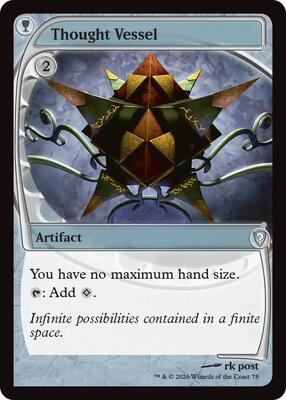 Thought Vessel (Future Sight) card from Mystery Booster Commander Edition