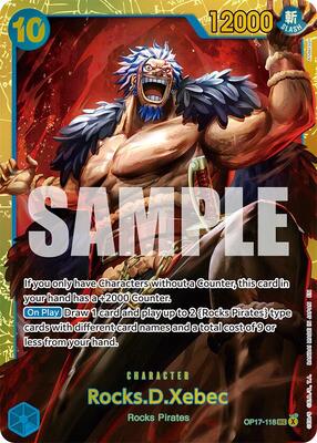 Rocks.D.Xebec (118) card from The World's Strongest Warriors
