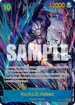 Rocks.D.Xebec (118) (Alternate Art) card from The World's Strongest Warriors