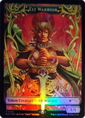 Elf Warrior Token (7170) card from Secret Lair Drop Series