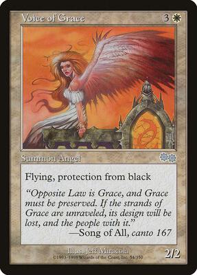 Voice of Grace card from Urza's Saga