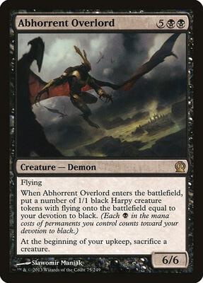 Abhorrent Overlord card from Theros