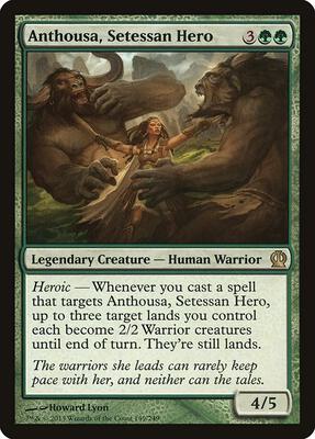 Anthousa, Setessan Hero card from Theros