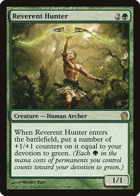 Reverent Hunter card from Theros
