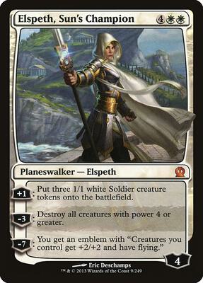 Elspeth, Sun's Champion card from Theros