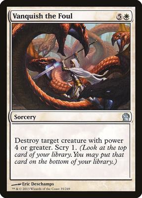 Vanquish the Foul card from Theros