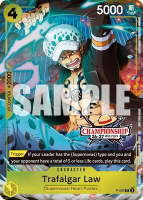 Trafalgar Law (CS 26-27 Event Pack) card from One Piece Promotion Cards