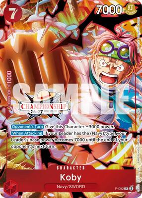 Koby (CS 26-27 Event Pack) card from One Piece Promotion Cards