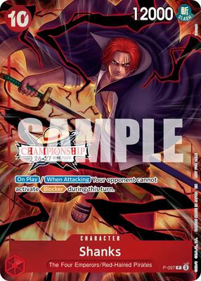 Shanks (CS 26-27 Event Pack) card from One Piece Promotion Cards