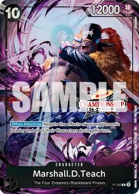 Marshall.D.Teach (CS 26-27 Event Pack) card from One Piece Promotion Cards