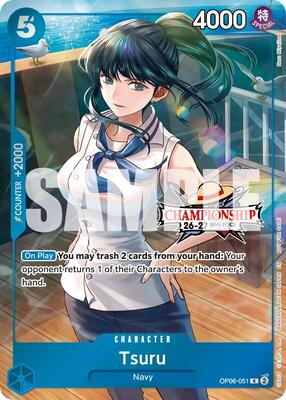 Tsuru (CS 26-27 Celebration Pack) card from One Piece Promotion Cards