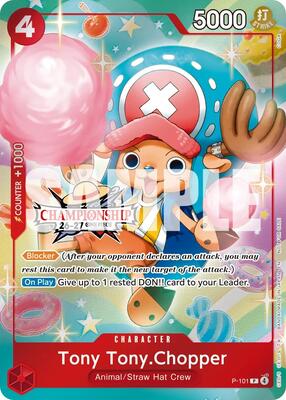 Tony Tony.Chopper (CS 26-27 Celebration Pack) card from One Piece Promotion Cards