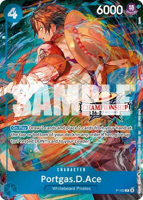 Portgas.D.Ace (CS 26-27 Celebration Pack) card from One Piece Promotion Cards