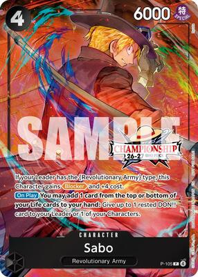 Sabo (CS 26-27 Celebration Pack) card from One Piece Promotion Cards