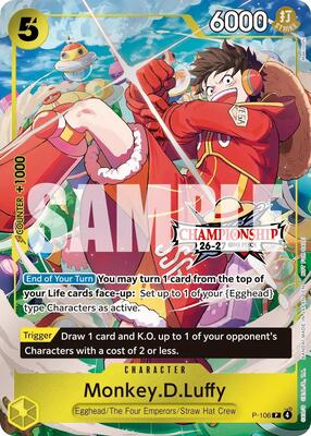 Monkey.D.Luffy (CS 26-27 Celebration Pack) card from One Piece Promotion Cards