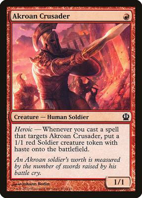 Akroan Crusader card from Theros