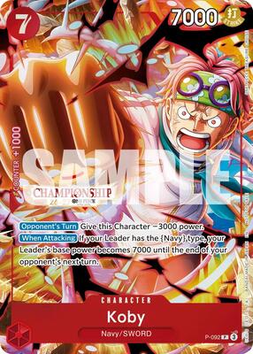 Koby (CS 26-27 Event Pack Finalist Ver.) card from One Piece Promotion Cards