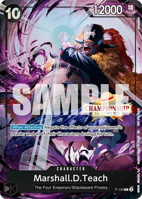 Marshall.D.Teach (CS 26-27 Event Pack Finalist Ver.) card from One Piece Promotion Cards
