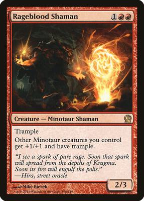 Rageblood Shaman card from Theros