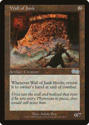 Wall of Junk card from Urza's Saga
