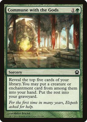 Commune with the Gods card from Theros