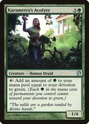 Karametra's Acolyte card from Theros