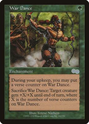 War Dance card from Urza's Saga