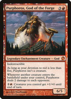 Purphoros, God of the Forge card from Theros