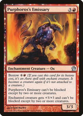 Purphoros's Emissary card from Theros
