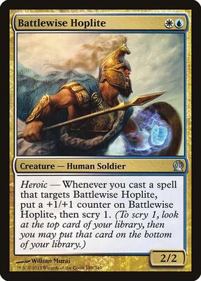 Battlewise Hoplite card from Theros
