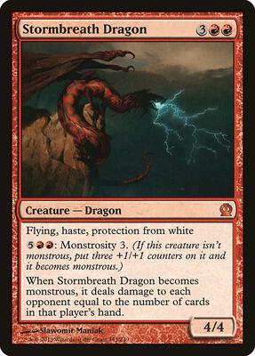 Stormbreath Dragon card from Theros