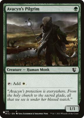 Avacyn's Pilgrim (MIC) card from The List Reprints