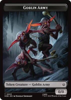 Goblin Army (0003) // Treasure (0012) Double-Sided Token card from The Hobbit