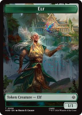 Elf // Treasure (0013) Double-Sided Token card from The Hobbit