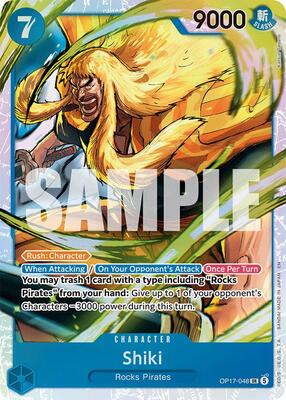 Shiki (048) card from The World's Strongest Warriors
