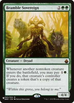 Bramble Sovereign card from The List Reprints