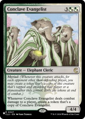 Conclave Evangelist card from The List Reprints