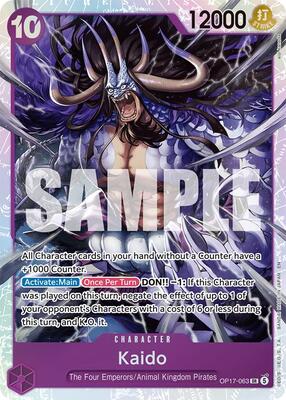 Kaido (063) card from The World's Strongest Warriors