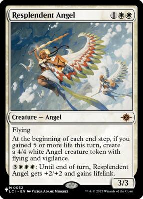 Resplendent Angel card from The List Reprints