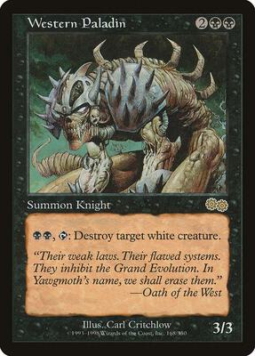 Western Paladin card from Urza's Saga