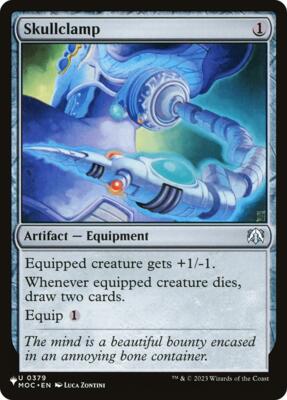 Skullclamp (MOC) card from The List Reprints