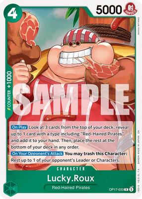 Lucky.Roux card from The World's Strongest Warriors